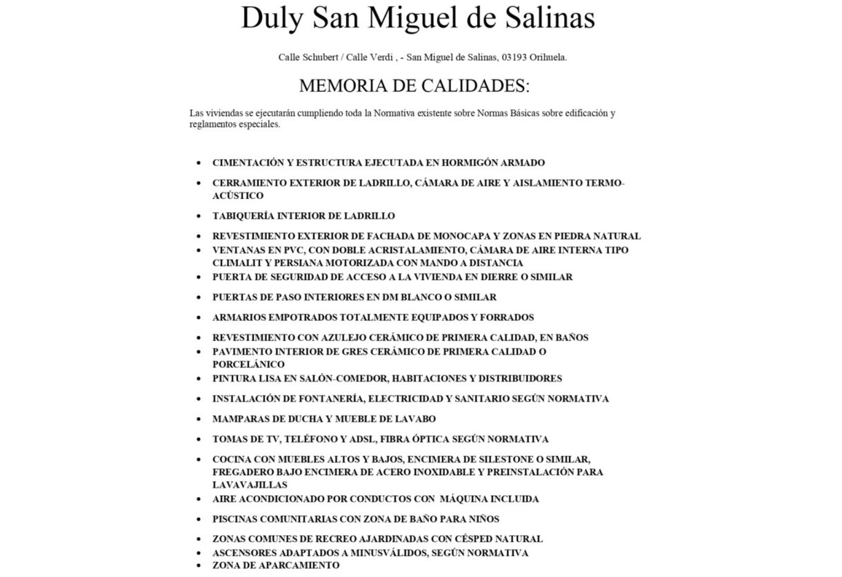 Sale · Apartment · San Miguel de Salinas