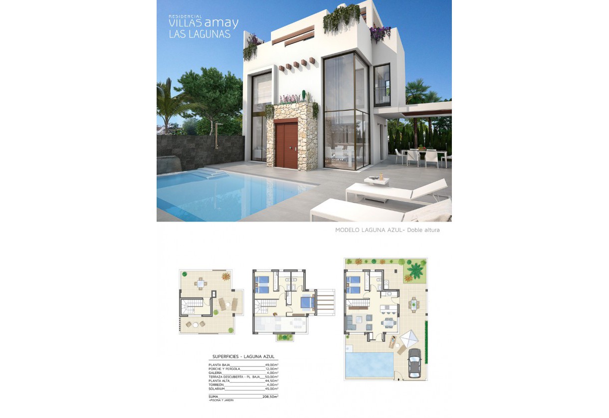 New Build · Villas · Murcia · PLAYA HONDA